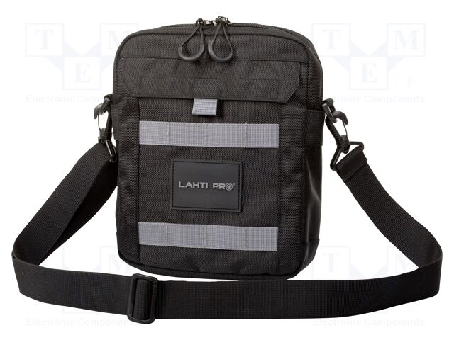Waist bag; on the shoulder; black; polyester; 290x210x60mm