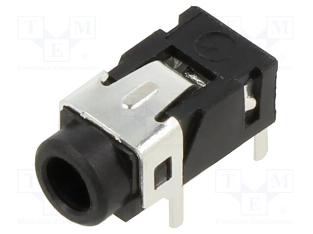 Socket; Jack 3,5mm; female; stereo; ways: 3; angled 90°; on PCBs