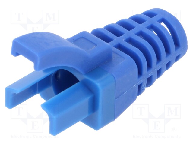RJ45 plug boot; blue