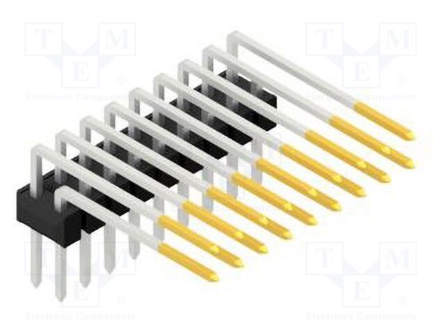 Connector: pin strips; pin header; male; PIN: 18; 2.54mm; THT; 2x9