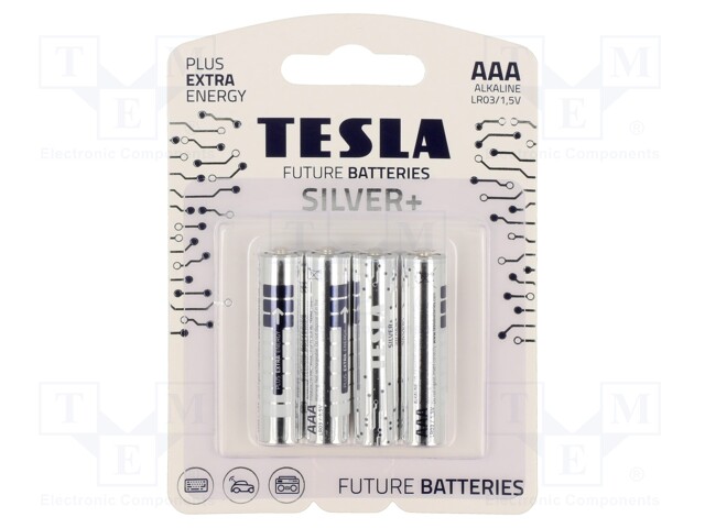 Battery: alkaline; 1.5V; AAA; non-rechargeable; Ø10.5x44.5mm
