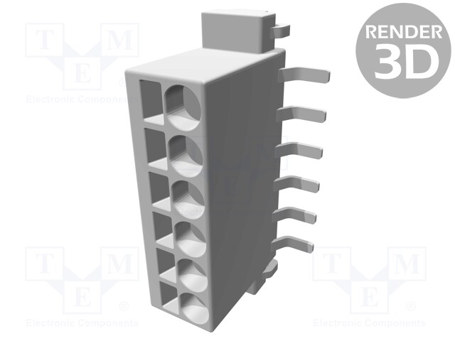 Connector: wire-board; female; PIN: 6; 2.54mm; Series: har-flexicon