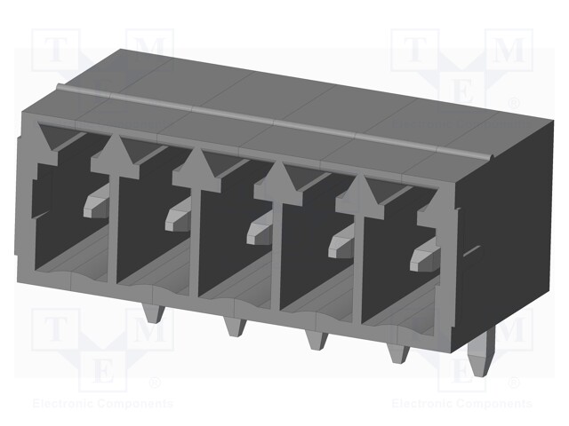 Connector: pluggable terminal block; socket; male; on PCBs