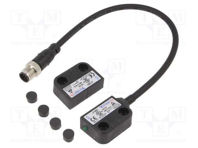 Safety switch: magnetic; NC x2 + NO; IP67; plastic; 0.2A; -25÷80°C