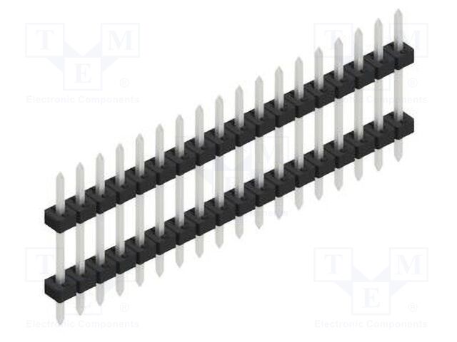 Connector: pin strips; pin header; male; PIN: 18; 2mm; THT; 1x18