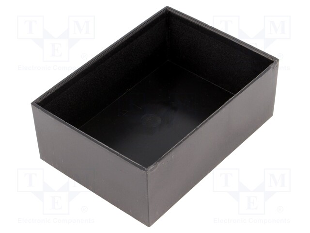 Enclosure: designed for potting; X: 64mm; Y: 89mm; Z: 32.5mm; ABS