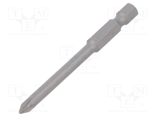 Screwdriver bit; Phillips; PH1; Overall len: 70mm