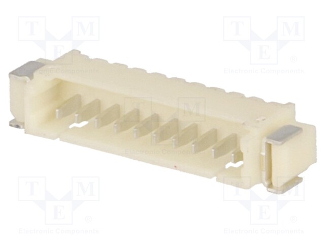 Socket; wire-board; male; 1.25mm; PIN: 10; SMT; 125V; 1A; tinned