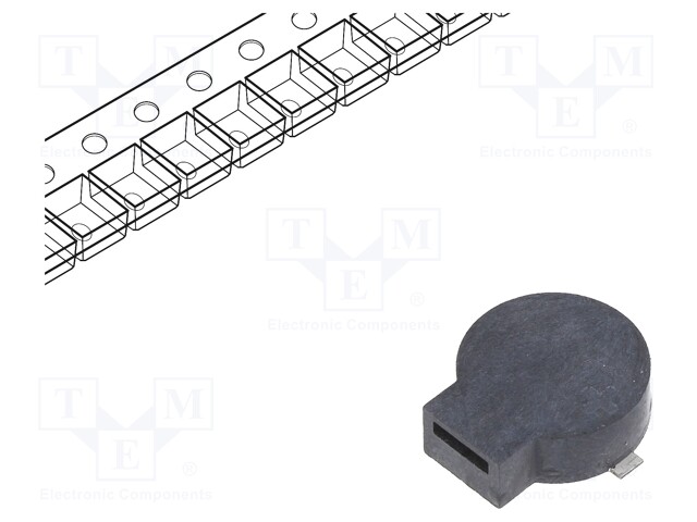 Sound transducer: electromagnetic alarm; SMD; 3200Hz; 100mA; 16Ω