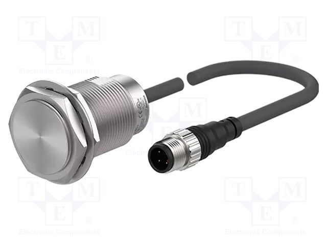 Sensor: inductive; OUT: PNP / NO; 12mm; 10÷30VDC; M30