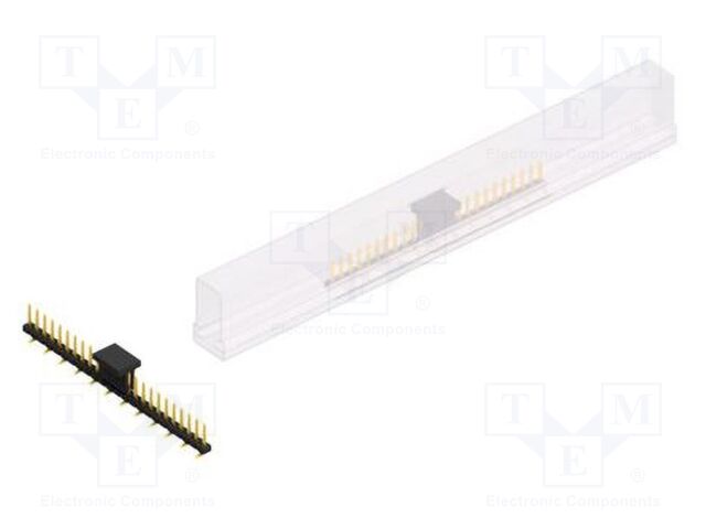 Connector: pin strips; pin header; male; PIN: 24; 2mm; SMT; 1x24