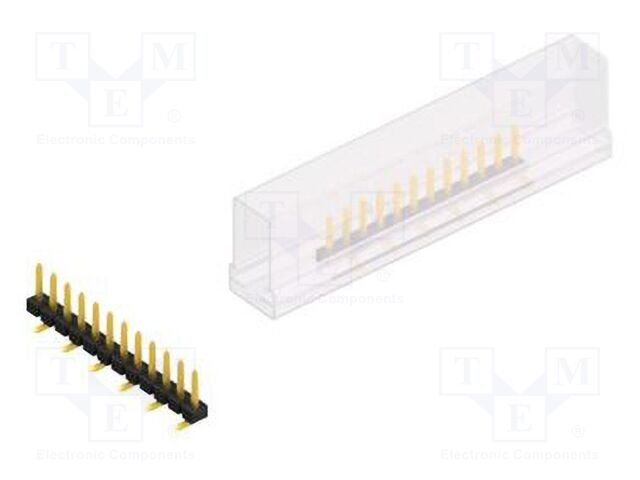 Connector: pin strips; pin header; male; PIN: 12; 2.54mm; SMT; 1x12