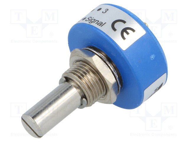 Potentiometer: shaft; single turn; 2kΩ; ±20%; 1W; linear; 6.35mm