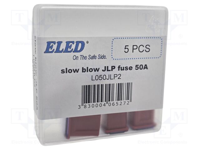 Fuse: fuse; 50A; 58VDC; automotive; 14.1mm; 14.1x12x15.9mm