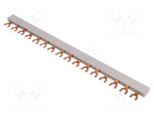 Busbar; 10mm2; Poles: 3; Urated: 240/415V; Usurge rated: 4kV; fork