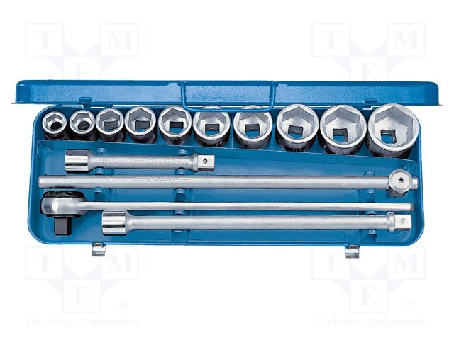 Wrench-set; 6-angles,rattle,socket bits,socket spanner; 3/4"