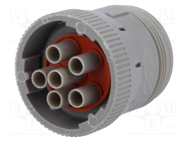 Connector: wire-wire; AHD; plug; female; PIN: 6; Locking: bayonet