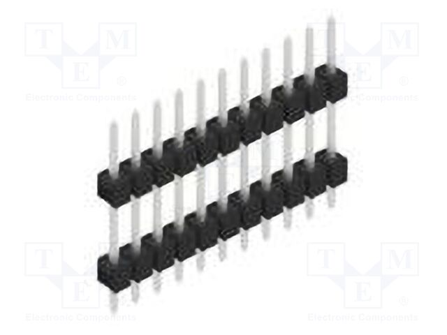 Connector: pin strips; pin header; male; PIN: 11; 2.54mm; THT; 1x11