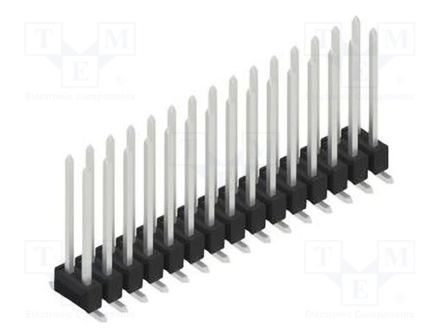 Connector: pin strips; pin header; male; PIN: 30; 2.54mm; SMT; 2x15