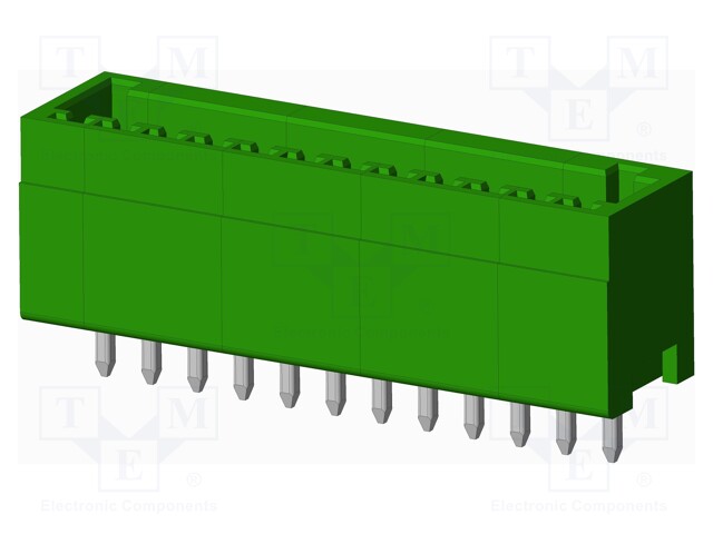 Connector: pluggable terminal block; socket; male; straight; THT