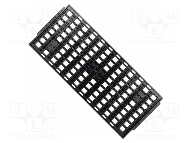 Electronic components tray; ESD; 320x135mm; black; 150°C; TSOP