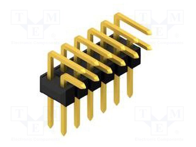 Connector: pin strips; pin header; male; PIN: 12; 2.54mm; THT; 2x6