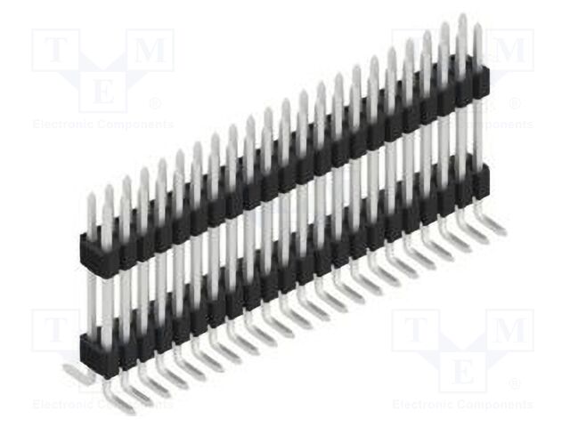 Connector: pin strips; pin header; male; PIN: 44; 1.27mm; SMT; 2x22