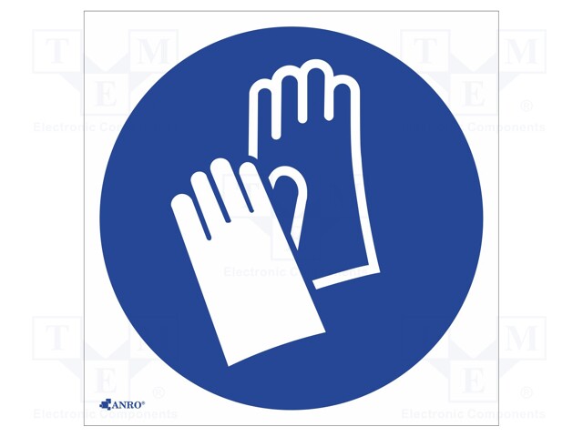 Safety sign; regulatory; Mat: PVC; W: 200mm; H: 200mm