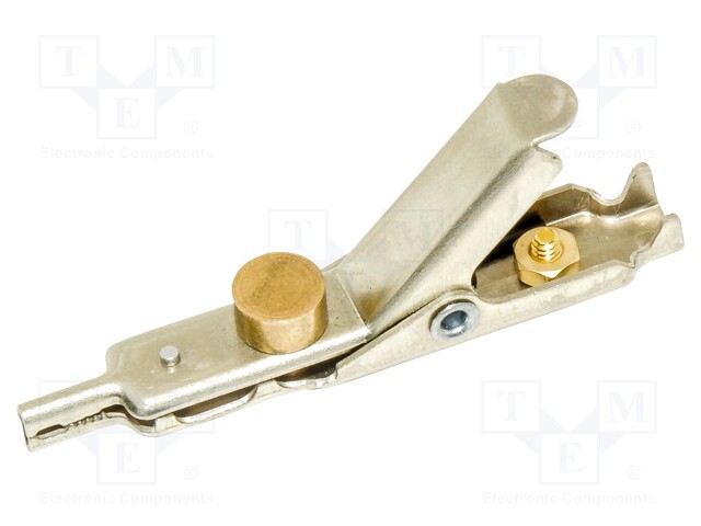 Crocodile clip; Grip capac: max.25.4mm; Overall len: 66.4mm