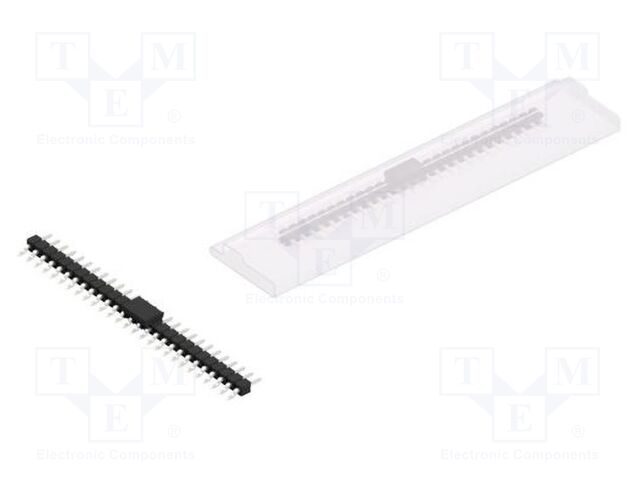 Connector: pin strips; pin header; male; PIN: 27; 2.54mm; SMT; 1x27