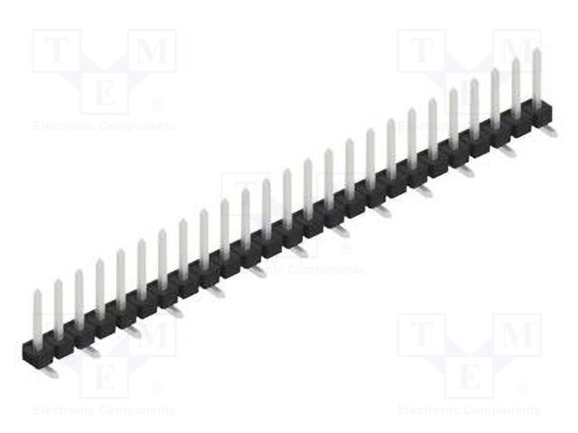 Connector: pin strips; pin header; male; PIN: 25; 2.54mm; SMT; 1x25