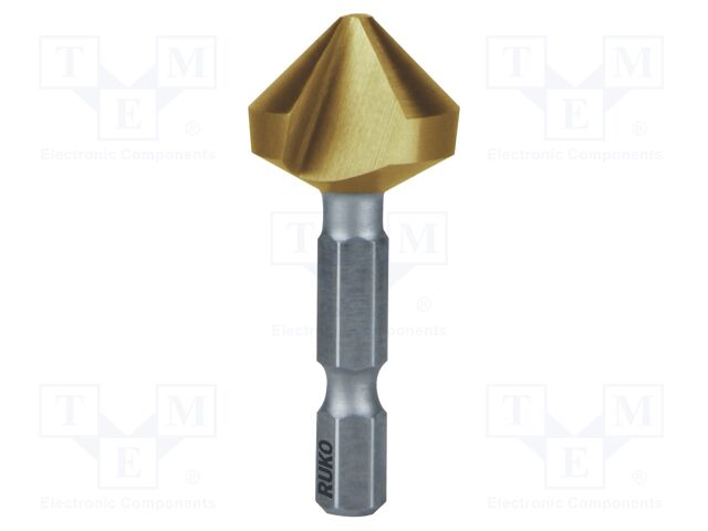 Countersink; high speed steel; Ø: 6.3mm; steel,plastic; hexagonal
