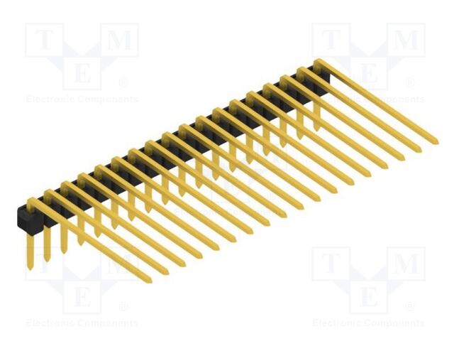 Connector: pin strips; pin header; male; PIN: 18; 2.54mm; THT; 1x18