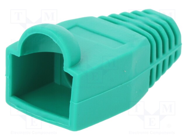 RJ45 plug boot; 6.5mm; Colour: green