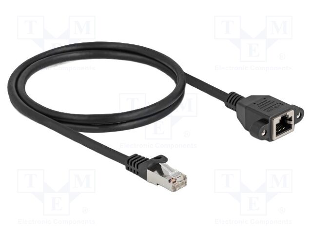 Extender Ethernet; S/FTP; Cat: 6a; RJ45 socket,RJ45 plug; 1m; LSZH