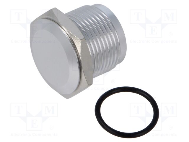 Plug; Cutout: Ø16mm; Mat: aluminum alloy; Panel thick: max.6mm