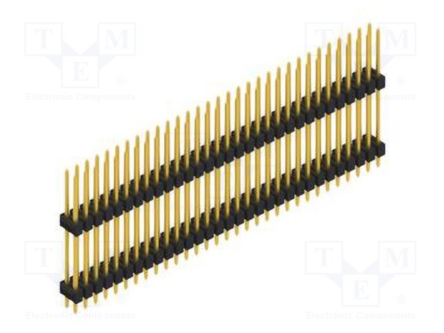 Connector: pin strips; pin header; male; PIN: 62; 2.54mm; THT; 2x31