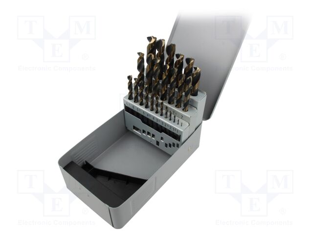 Drill bit; for metal; high speed steel grounded HSS-G; 25pcs.