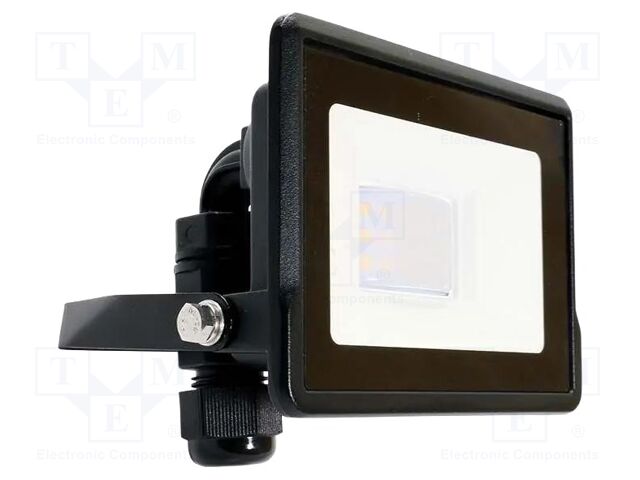 Lamp: LED flood light; 10W; 230VAC; white cold; 100°; 6500K; 25000h