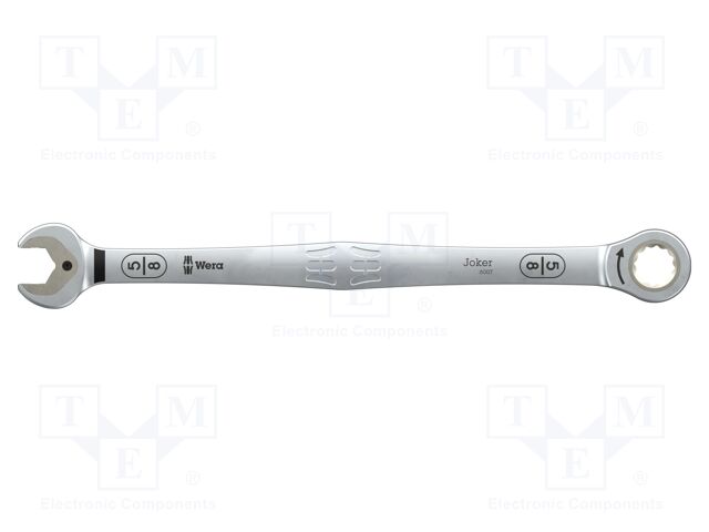Wrench: combination spanner; inch,rattle; 5/8"; 304.5mm; Teeth: 80