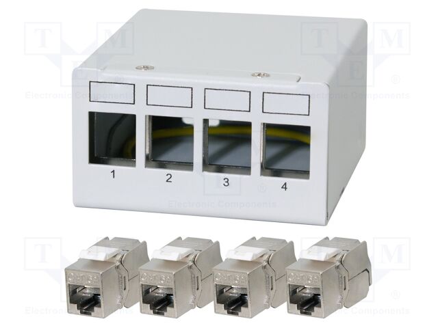 Connector: RJ45; patch panel