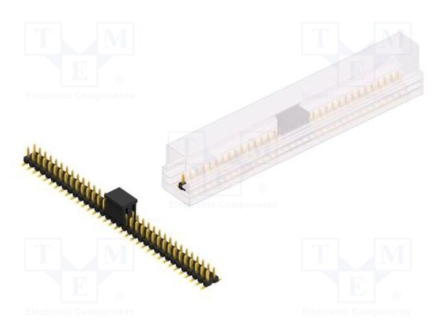 Connector: pin strips; pin header; male; PIN: 68; 2.54mm; SMT; 2x34