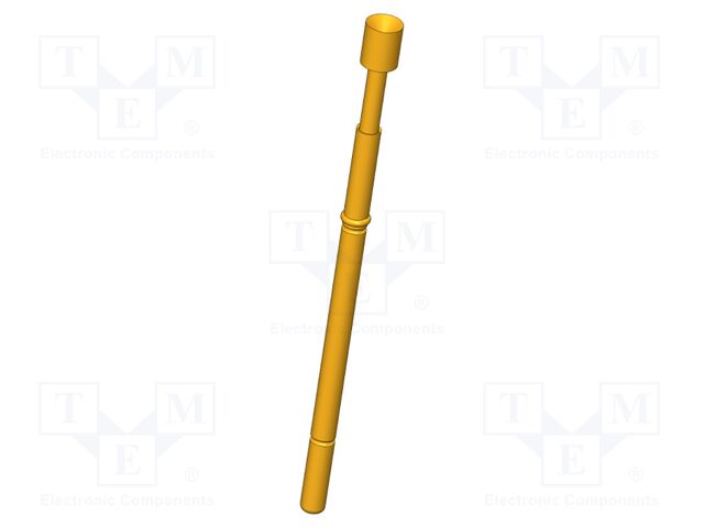 Test needle; Operational spring compression: 4mm; 8A; Ø: 2.5mm