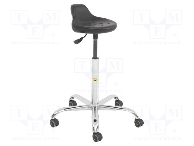 Stool; ESD; Seat dim: 330x230mm; 430÷560mm; Rsurf: 0.1÷1MΩ