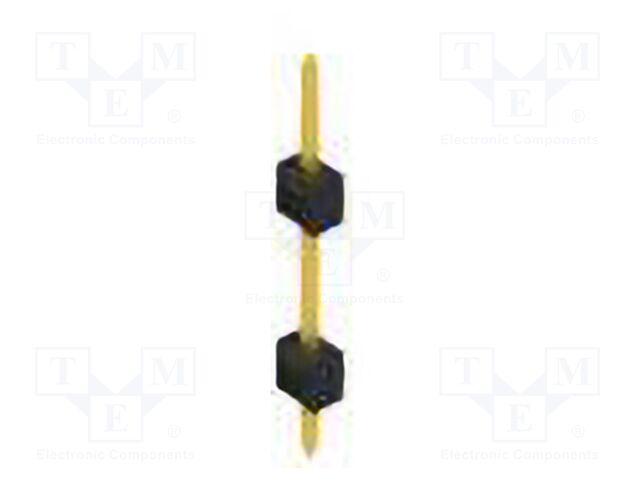 Connector: pin strips; pin header; male; PIN: 1; 2.54mm; THT; 1x1