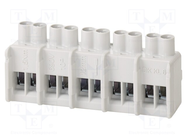 Screw terminals; 1.5÷10mm2