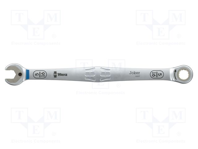 Wrench: combination spanner; inch,rattle; 5/16"; 180mm; Teeth: 80
