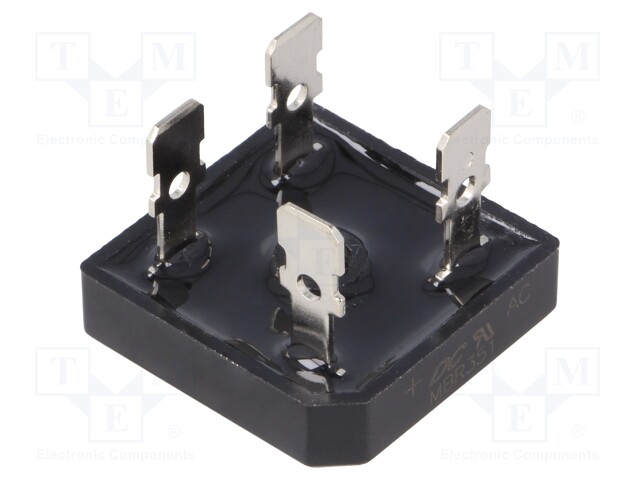 Single-phase bridge rectifier; Urmax:100V; If:35A; Ifsm:400A