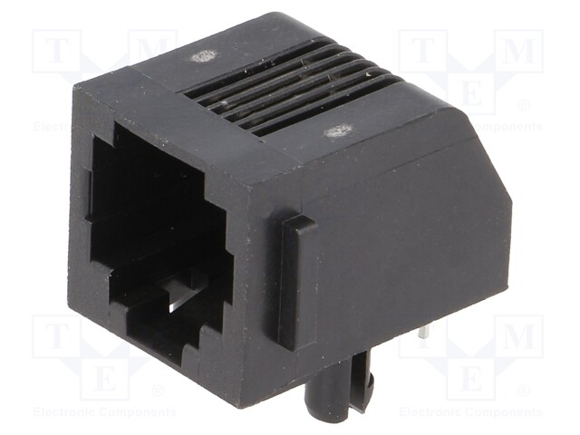 Socket; RJ11; PIN: 4; Cat: 3; shielded,with panel stop blockade