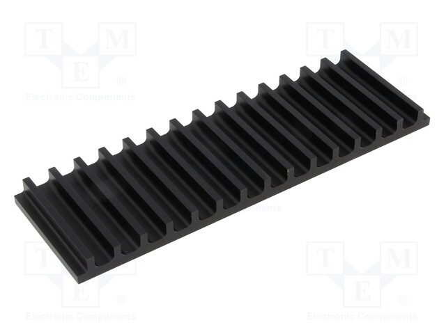 Heatsink: extruded; grilled; black; L: 50mm; W: 159mm; H: 10mm